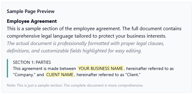 Employment Agreement