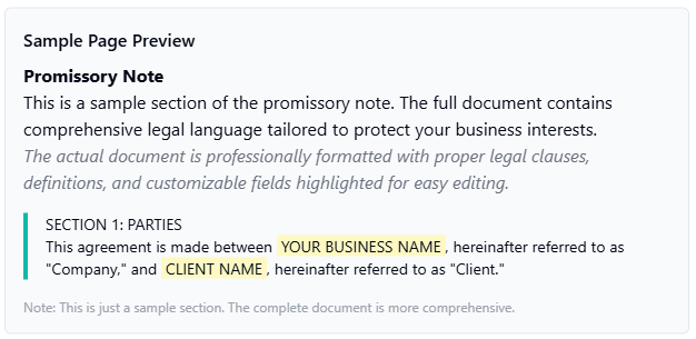 Promissory Note